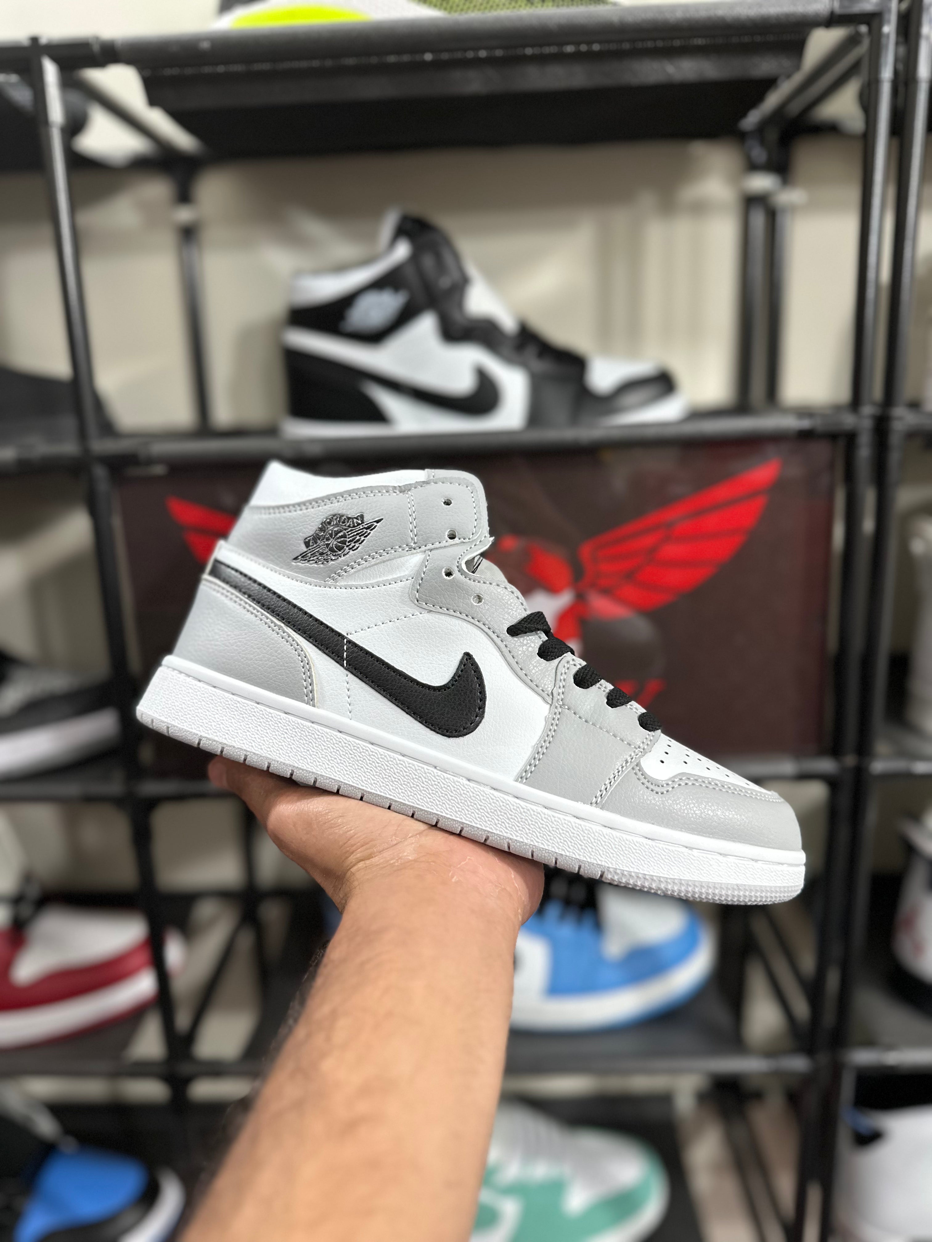 Aj 1 light smoke grey highs Shooz.pk