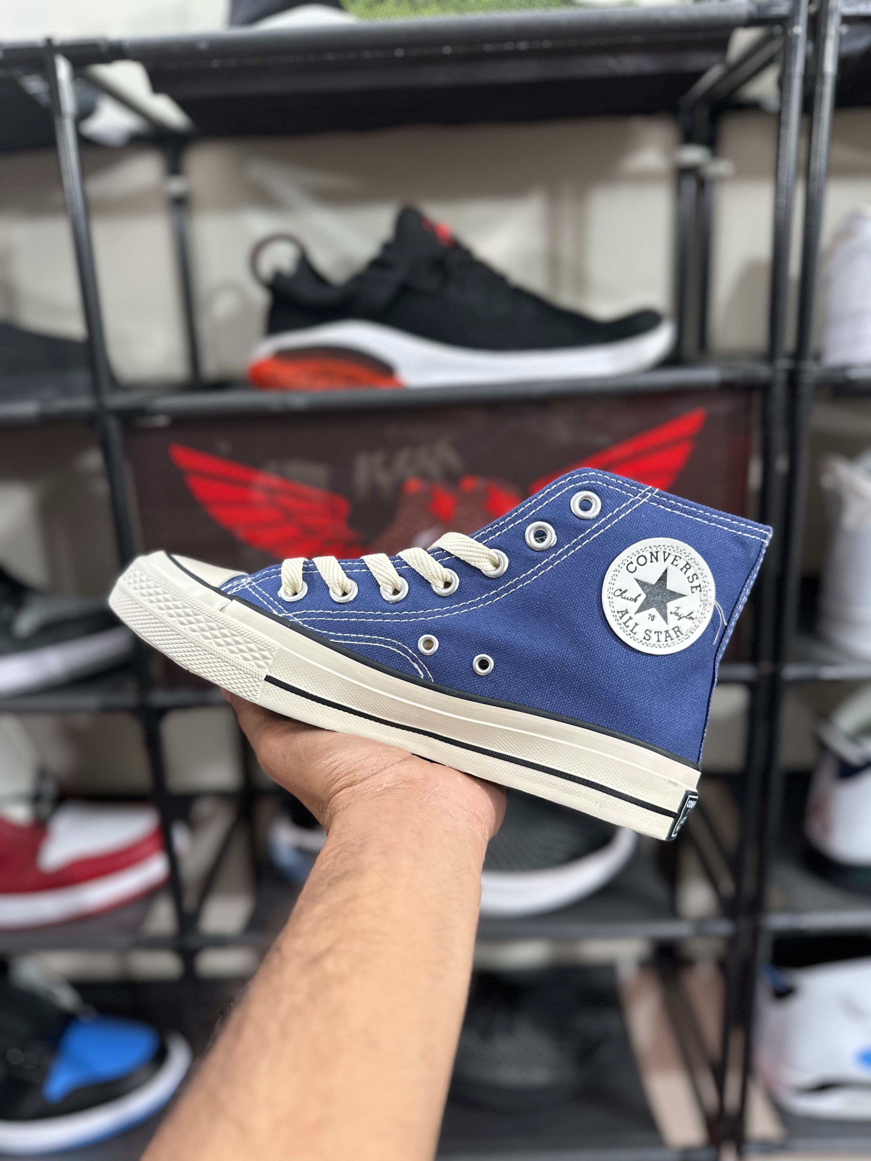 Converse Blue White highs –1