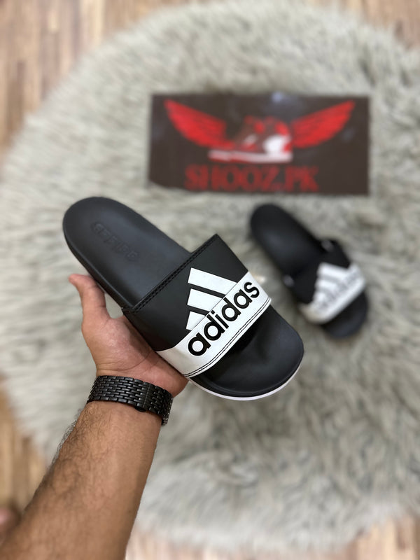 Ad adilette Slides Black white