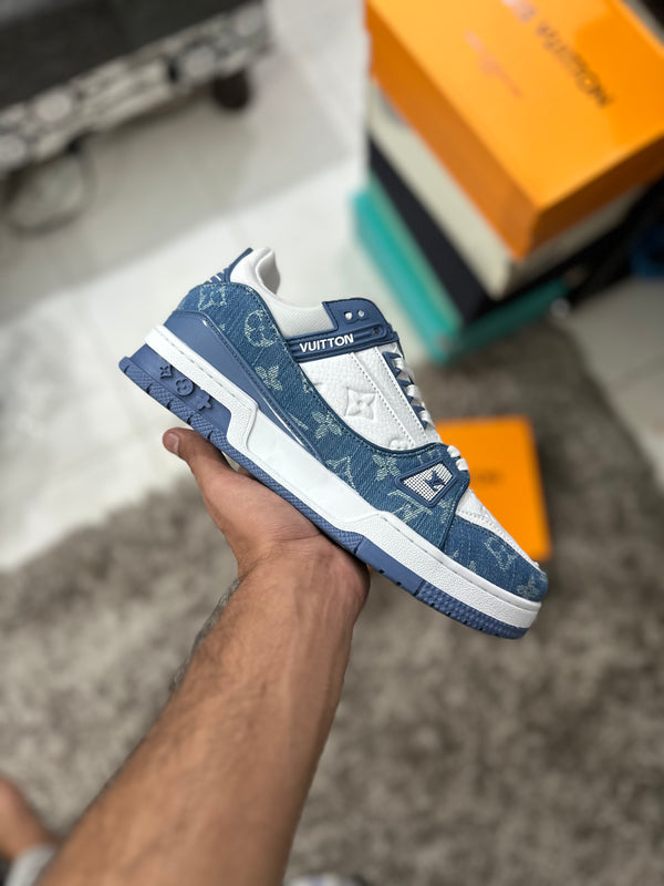 Lv Trainers Blue white (premium batch)