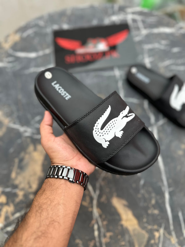 Lacosste slides- Black (613)