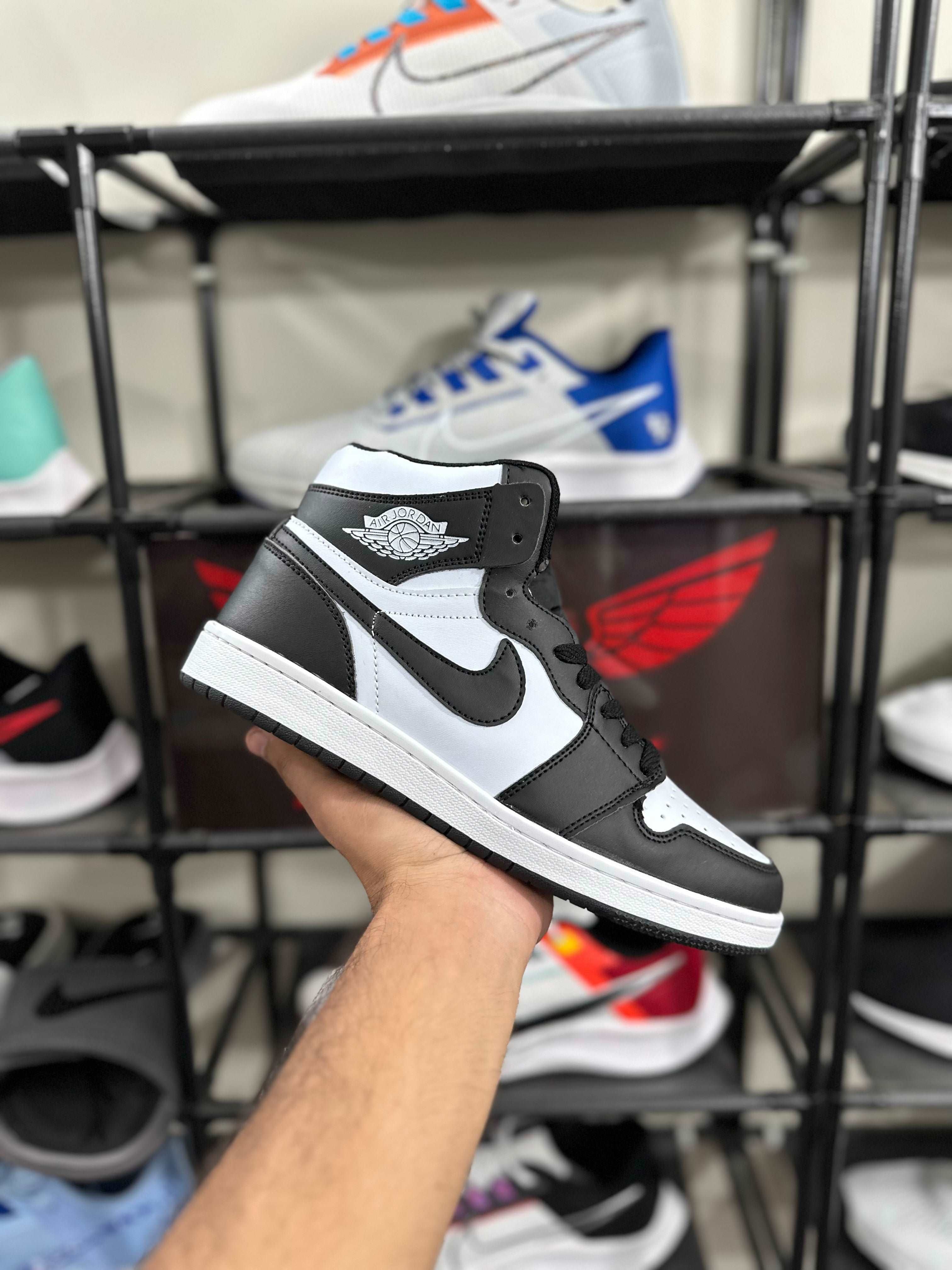 Aj 1 Black white highs – Shooz.pk