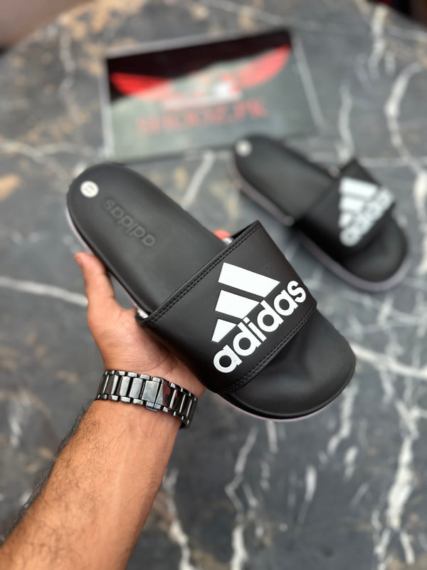 AD comfort slides Black White